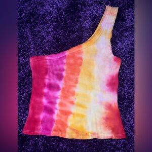 Self-Dyed Tie Dye Tarzan Top